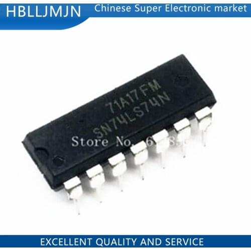 100PCS HD74LS74AP DIP14 HD74LS74 DIP SN74LS74AN DIP-14 74LS74 SN74LS74N HD74LS74P