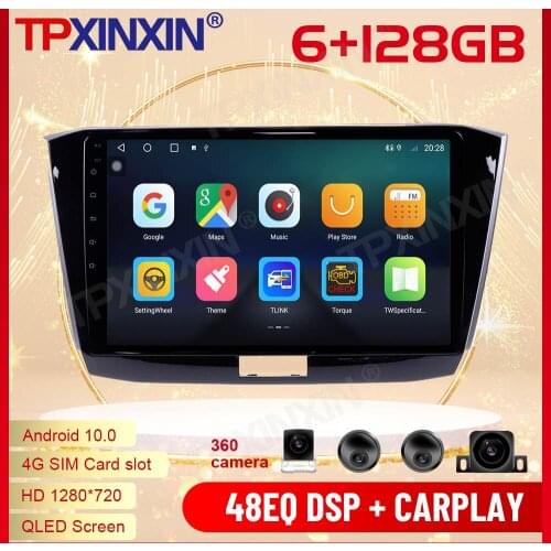 2 Din Carplay Android Radio Receiver Multimedia Stereo For Volkswagen Passat 2016 2017 2018 GPS Audio Video Recorder Head Unit
