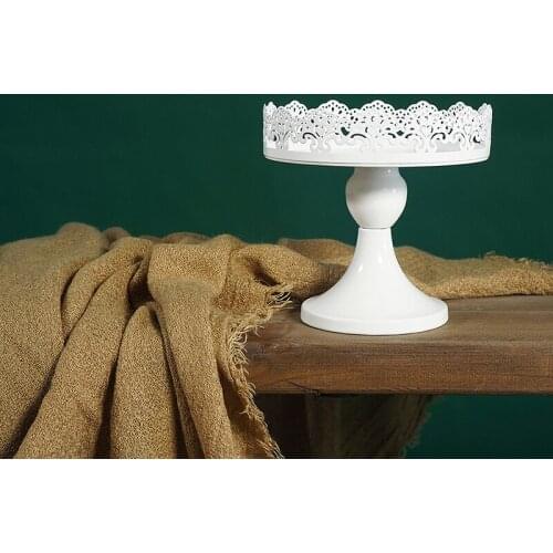 4inch Mini cake stand metal stand candle holder Wedding party dessert table decorated cake plate Desktop storage rack DGJ016