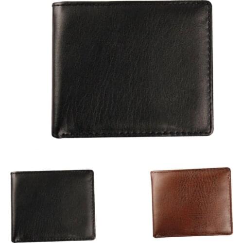 65% Dropshipping!!Retro Mens Wallet Solid Color Zipper Multi-Card Slot Folding Wallet Card Holder