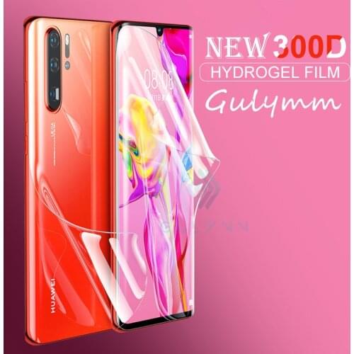 300D Front & Back Full Cover Hydrogel Film For Huawei P30 Mate 30 20 Soft Screen Protector For Honor 9X 8X 20 10 i Lite Film