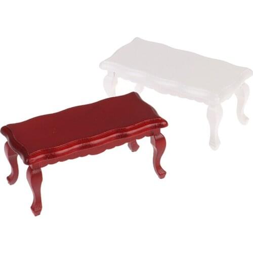 1:12 Dollhouse Furniture Miniature Teatable Coffee Table Living Room Kid Toy Miniature Dolls Simulation Home Toy