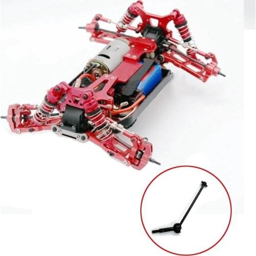 Rear Dog Bone+Front CVD Universal Drive Shaft+Wheel Cups Set for Wltoys 144001 4WD Off-Road Drift Car Accessories