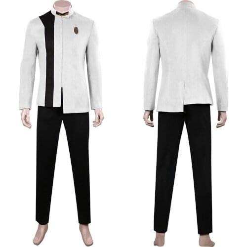 Trek: Discovery S4 Cosplay Costume White Men Uniform Outfits Halloween Carnival Suit