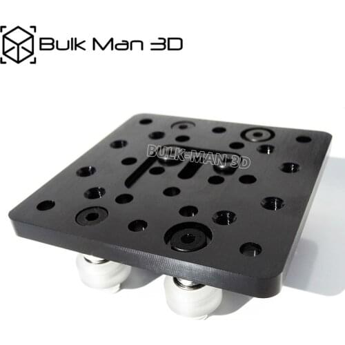 Black Anodized Aluminium C-Beam Gantry Plate Set with v-slot Mini V Wheel Kit for C-Beam CNC machine parts