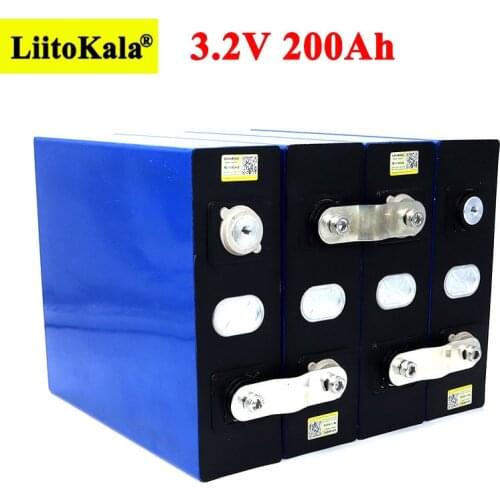 3.2V 200Ah LiFePO4 lithium battery 3.2v 3C Lithium iron phosphate battery for 12V 24V battery inverter vehicle RV Solar energy