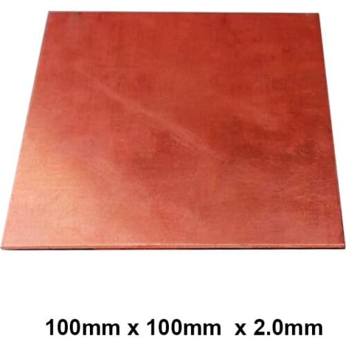 Premium 100x100x2.0mm DIY Copper Shim Heatsink thermal Pad for Laptop GPU CPU VGA Chip RAM and LED Copper Heat sink