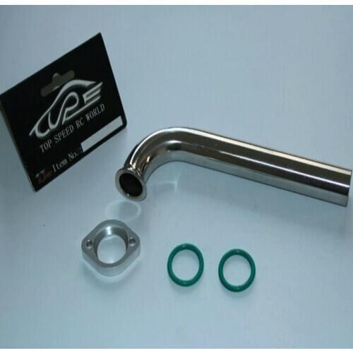Metal Degree Exhaust Pipe Header Fit for RCMK Zenoah CY Marine Gas Engine RC Boat