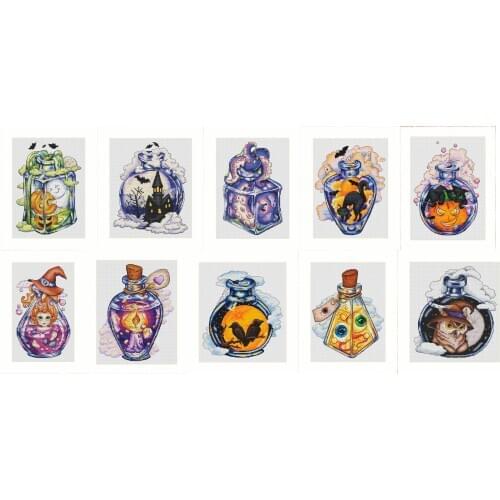 2021 Bottle people Counted Cross Stitch 11CT 14CT 18CT DIY Chinese Cross Stitch Kits Embroidery Needlework Sets