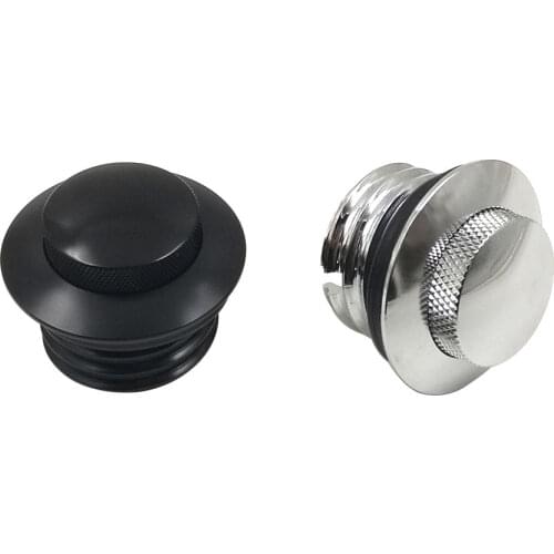 Knurled POP-UP Screw-In Flush Fuel Tank Gas Cap for Harley Sportster XL 883 1200 Dyna Softail Touring Road Street Electra Glide