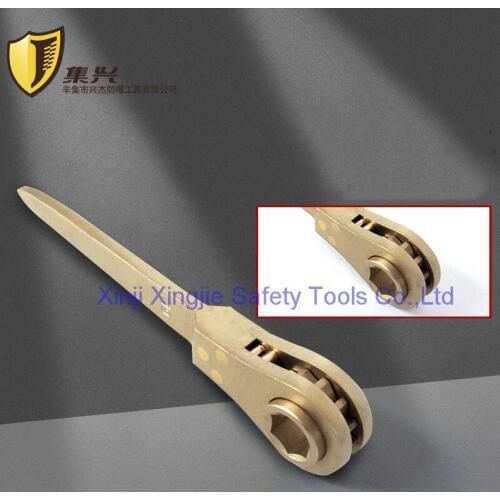 Non sparking 17mm Ratchet Socket Wrench,Copper Alloy Hand Tools