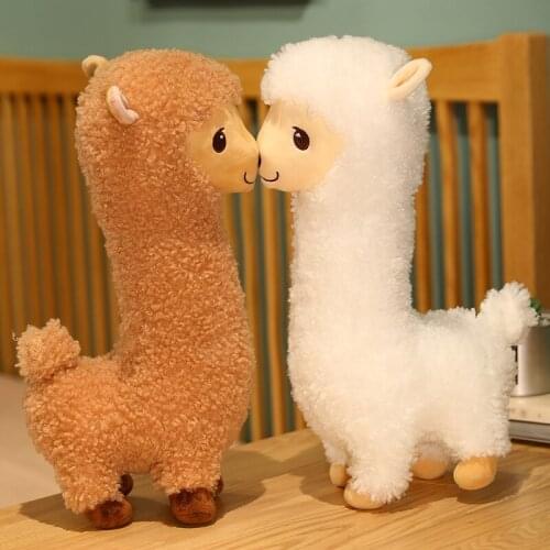 New 85cm Kawaii Sheep Alpaca Plush Toy Lovely Llama Plush Doll Soft Alpacasso Stuffed Pillow Kids Room Sofa Decor Birthday Gifts