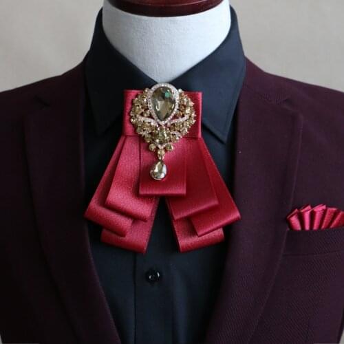 New Free Shipping fashion casual Mens male new high-grade diamond knot and bow tie the Korean groom groomsman Headdress