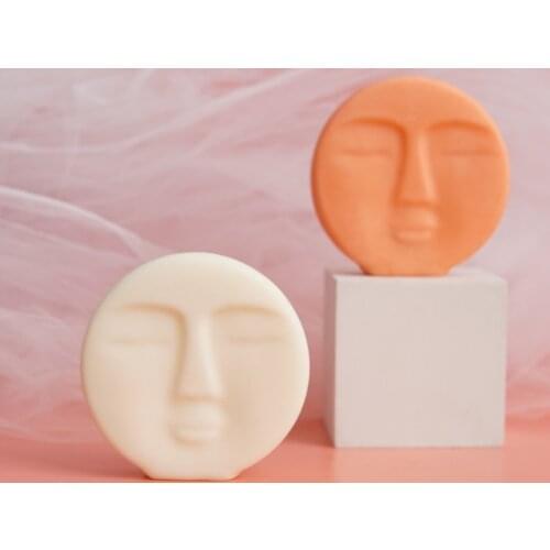 New Minimalist Style Face Design Candle Silicone Mold for DIY Handmade Ornaments Soap Plaster Candle Jewelry Handicrafts Mould