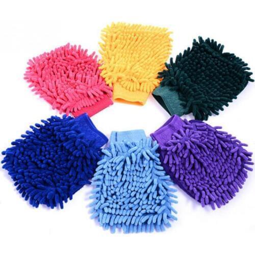 Chenille Car Wash Gloves Brushes Ultrafine Microfiber /Wool Soft Motorcycle Care detail Cleaning Gloves Car Styling accessories