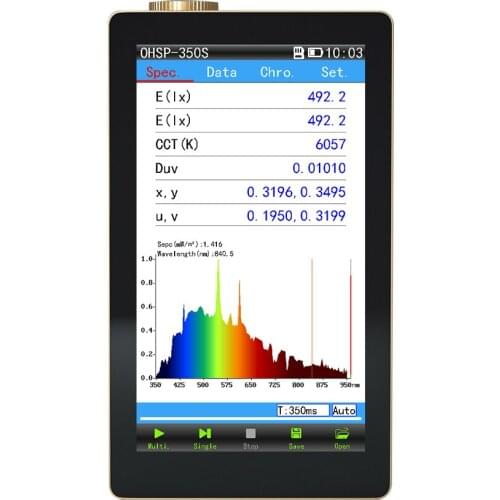OHSP350S portable Handheld Spectrometer UV light tester