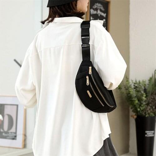 Women Waist Bag Pack Purse Casual Large Phone Belt Bag Pouch Womens Canvas Travel Phone Bag Fanny Banana Bag Hip 3 Pockets