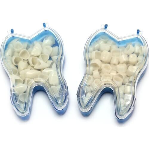 50Pcs/Box Realistic Dental Crowns Oral Teeth Whitening Anterior Molar Crown Dental Crowns Resin Porcelain Temporary Teeth crown