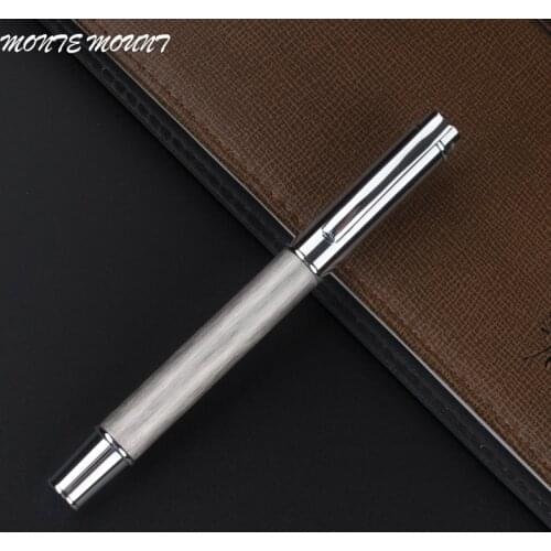 Top design Grey mahogany material roller ball Pen with luxury school Office executive Writing ball pen
