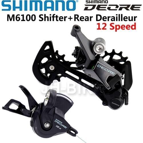 SHIMANO DEORE M6100 12 speed Groupset SL M6100 Shift Lever + RD M6100 SGS Rear Derailleur 12s mountain Bike Shifter