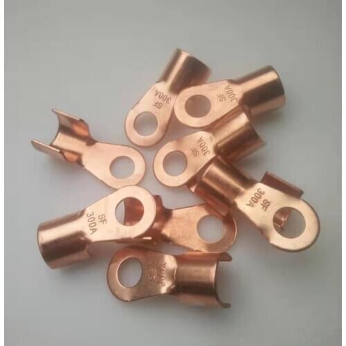 Pure copper power cord tail clip connector crimping nose opening nose car battery pile head copper wire nose wiring tail clip