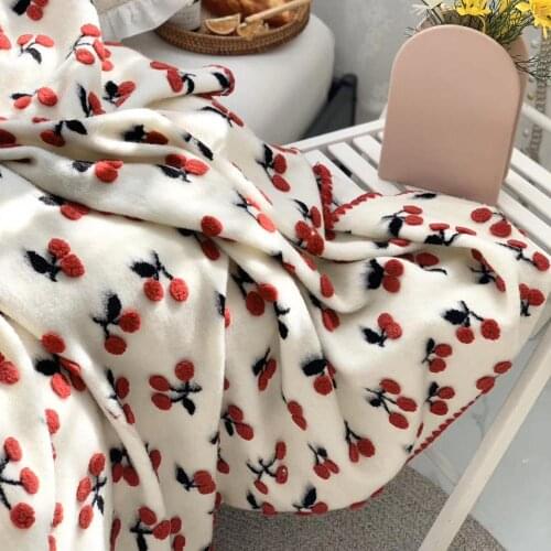 Winter Warm Blanket Wool Fleece Blended Three-Dimensional Weighted Blanket Jacquard Warm Soft Sofa Throw Shawl Blanket for Kids