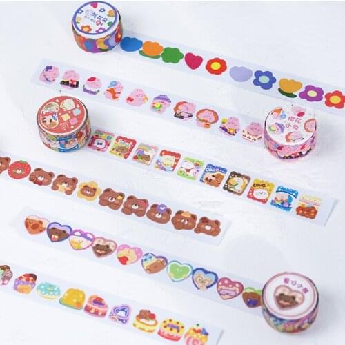100 Petals/ roll creative flower petal washi tape, masking tape stickers s, DIY dairy, journal, scrapbooking bottle