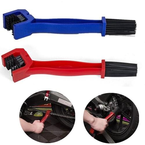 2 PCS Plastic Motorcycle Bicycle Chain Clean Brush Gear Grunge Brush Cleaner Outdoor Cleaner Scrubber Tool Cycling