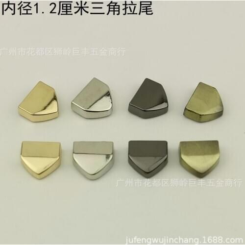 50pcs/lot Metal Zipper Tail Clip Stopper Plug Handbag Hardware Sewing Accessories Wholesale