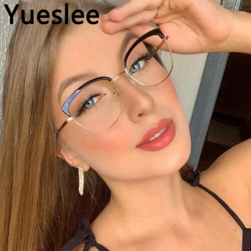 51107 Anteojos Para Computador Retro Round Blue Light Blocking Glasses Frame Men Women Optical Fashion Computer Eyeglasses
