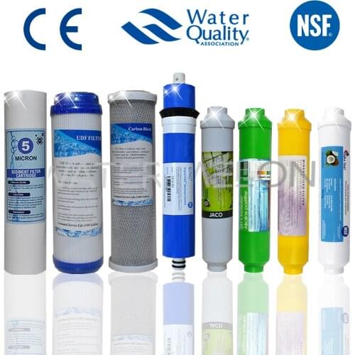 8 Stage Filter Cartridge Water Purifier 80 Gpd Membrane + 5 stage Filter Reverse Osmosis Sysyem Water Filters For home