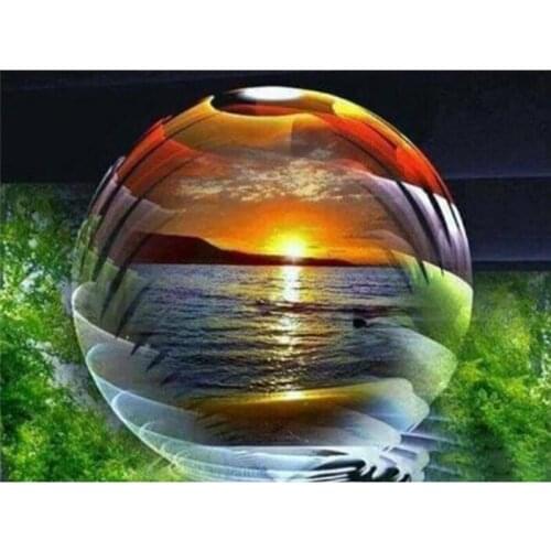 New 5D DIY Diamond Painting Full Square Scenic Diamond Embroidery Sale Mosaic Cross Stitch Sea Sunset Rhinestone Decor Home ll13