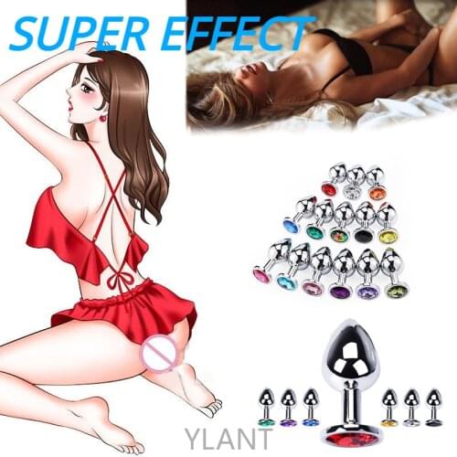 Anal Plug Adults stainless steel Butt Plug Crystal Jewelry Trainer Sex Products Shop Sex Toys For Couple 18 Products Butt Plug