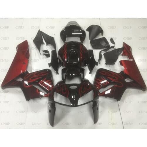 CBR 600 RR 2005 - 2006 Plastic Fairings CBR600 RR 2006 Fairing CBR600 RR 2005 Black Red Frame Fairing Kits