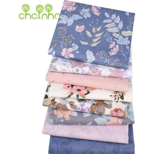 Chainho,Printed Twill Cotton Fabric,Patchwork Clothes,DIY Sewing Quilting Material For Baby&Childrens Bedcloth,New Floral Seris