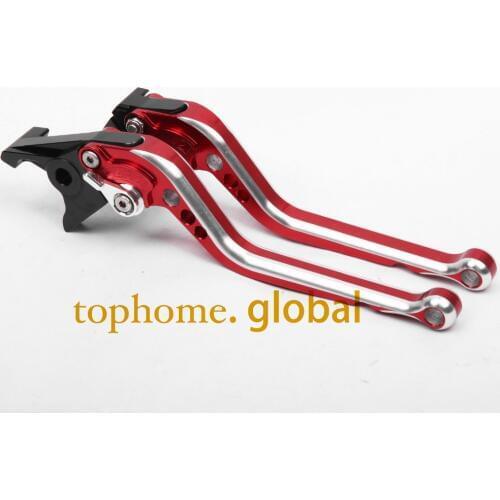 CNC Long Brake Clutch Levers For Honda CBR1100XX / Super BLACKBIRD 1997-2007 Red&Silver 98 99 00 01 02 03 04 05 06