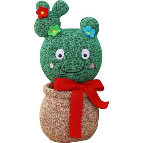 1pc 35cm Kawaii Plush Cactus Toys Stuffed Cute Hot TV Cactus Plant Doll for Children Kids Baby Birthday Brinquedos