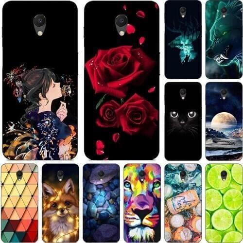 Fashion Printed Case For Meizu M6 M6S Meilan S6 M5 Note M5S Mini Cover Cool Animal Fruit soft silicone Phone Case Shell Cover