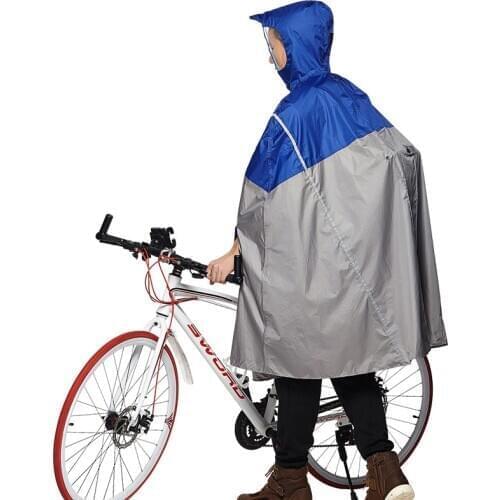 Impermeable Raincoat Women/Men Outdoor Rain Poncho Backpack Reflective Design Cycling Climbing Hiking Travel Rain Cover