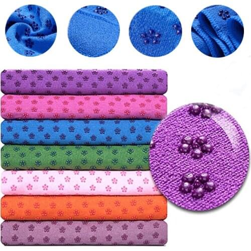 Non slip microfiber yoga mat cover towel 183cm * 63cm 72 "x24.8" Sweat-absorbent easy Cleaning Portable Yoga Pilates Blankets