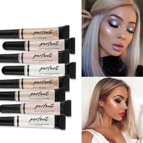New Liquid Highlighter Make Up Highlighter Cream Concealer Shimmer Face Glow Ultra-concentrated illuminating Bronzing Cosmetics