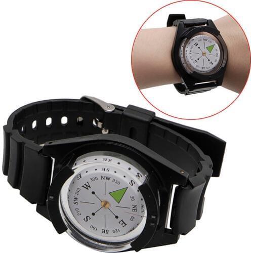 NEW Tactical WRIST COMPASS - Military Outdoor Survival Watch Strap Band Bracelet