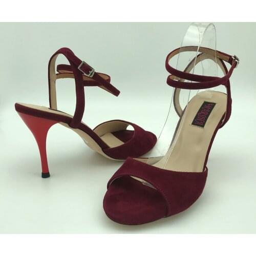 Sexy Flamenco Dance Shoes Argentina Tango Shoes pratice shoes Party shoes T62102BGS Leather Hard Sole 7.5cm 9cm heel available