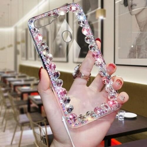 Phone Case Transparent Diamond Drop-proof Shell Suitable For OPPO A7 Mobile