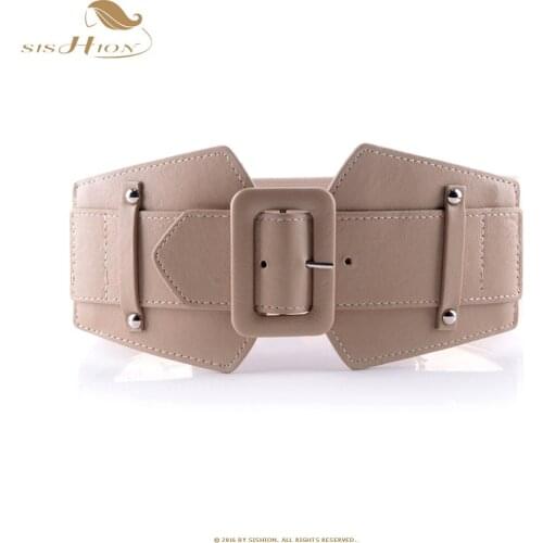 Vintage Wide Belts for Women Famous Brand Designer Elastic Party Belts Womens Red Camel Black Costume Belts VB0007