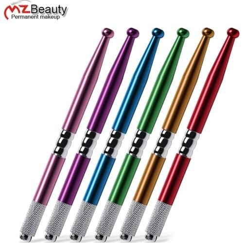 2018 New Rushed Maquina De Tatuar Permanent Eyebrow Tattoo Pen Microblading Tattooed Eyebrows Eyeliner Tebori With 2blades
