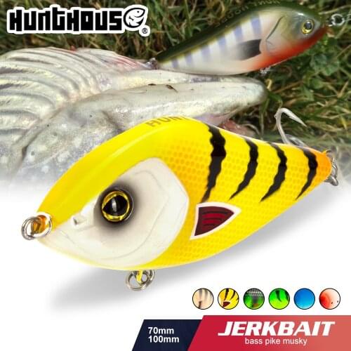 Hunthouse fishing lure LW130pencil VIB jerkbait crankbait 7cm/17g 10cm/47g stickbait rainbow color for fishing bass pesca leurre