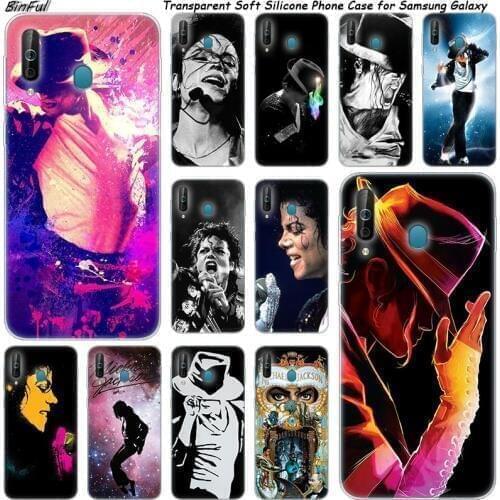 Hot Michael Jackson Silicone Phone Case For Samsung Galaxy A80 A70 A60 A50 A40 A40S A30 A20E A2CORE M40 Note 10 Plus 9 8 5 Cover