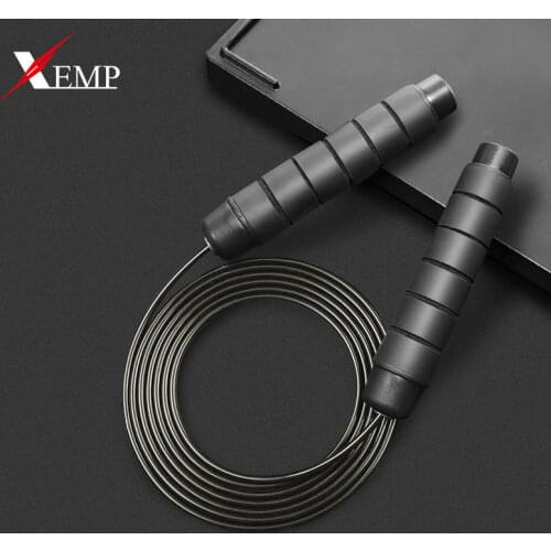 Jump Rope Tangle-Free Rapid Speed Jumping Rope Cable with Ball Bearings Steel Skipping Rope Gym Fitness Home Exercise Slim Body