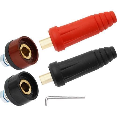 Europe Welding Machine Quick Fitting Female Male Cable Connector clamp Socket Plug Adaptor tig Inverter welding machine tools